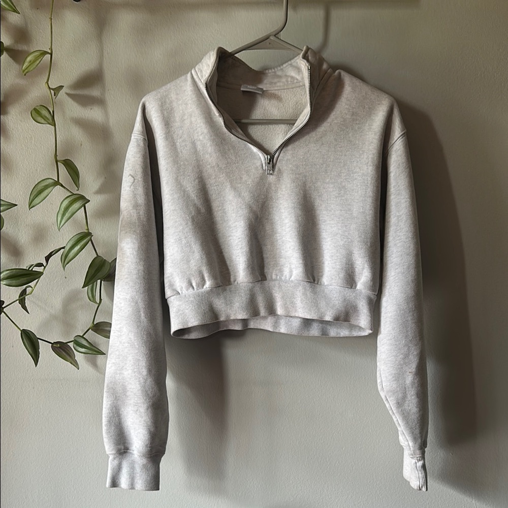 TNA Cozy Fleece Cropped Half-Zip